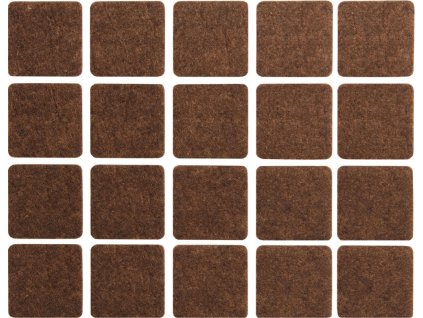 podlozky pod stolicky 28x28mm samolepiace 12ks tmave