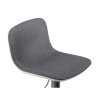 Barová stolička Lima, látková šedá