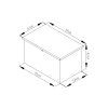Záhradný box G21 Denver 280 l, plechový, šedý