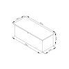 Záhradný box G21 Denver 560 l, plechový, šedý