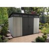 Záhradný domček Keter Artisan 11x7 šedý/antracit, s podlahou