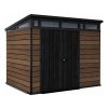 Záhradný domček Keter PENT Signature 9x7 Walnut, s podlahou