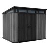 Záhradný domček Keter PENT Signature 9x7 Vertical šedý, s podlahou