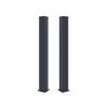 Stĺpik G21 pre bránku a bránu 15x166 cm s patkou, antracitový, 2 kusy