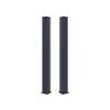 Stĺpik G21 pre bránku a bránu 15x190 cm s patkou, antracitový, 2 kusy