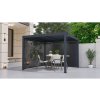Bioklimatická pergola G21 Austin 3x3 m, antracitová hliníková