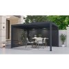Bioklimatická pergola G21 Austin 4x3 m, antracitová hliníková