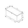 Záhradný box G21 Denver 400 L, antracitový plechový (5)