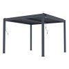 Bioklimatická pergola G21 Austin Premium 3x3 m, antracitová hliníková