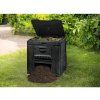 Kompostér Keter E-kompostér 470L s podstavcom čierny (4)