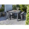 Záhradný stôl Keter Futura grafitový (4)