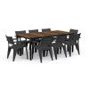 Záhradný stôl Keter Porto 200 walnut black steel (6)