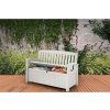 Záhradná lavica Keter Patio Bench biela (3)