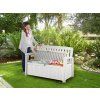 Záhradná lavica Keter Patio Bench biela (4)