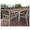 Záhradný nábytok Keter Harmony set stôl + 4 stoličky biely / cappuccino (2)