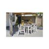 Záhradný nábytok Keter Harmony set stôl + 4 stoličky biely / cappuccino (4)