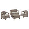 keter corfu set dvojsedacka dve kresla stol cappuccino 1