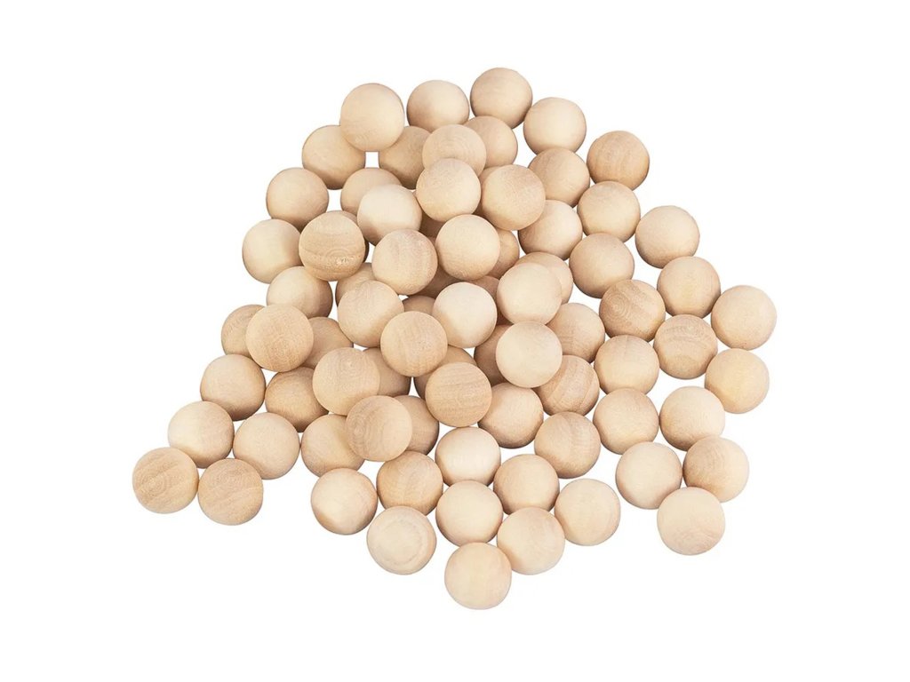 DIY 50 pcs Unfinished Balls Set 15 mm