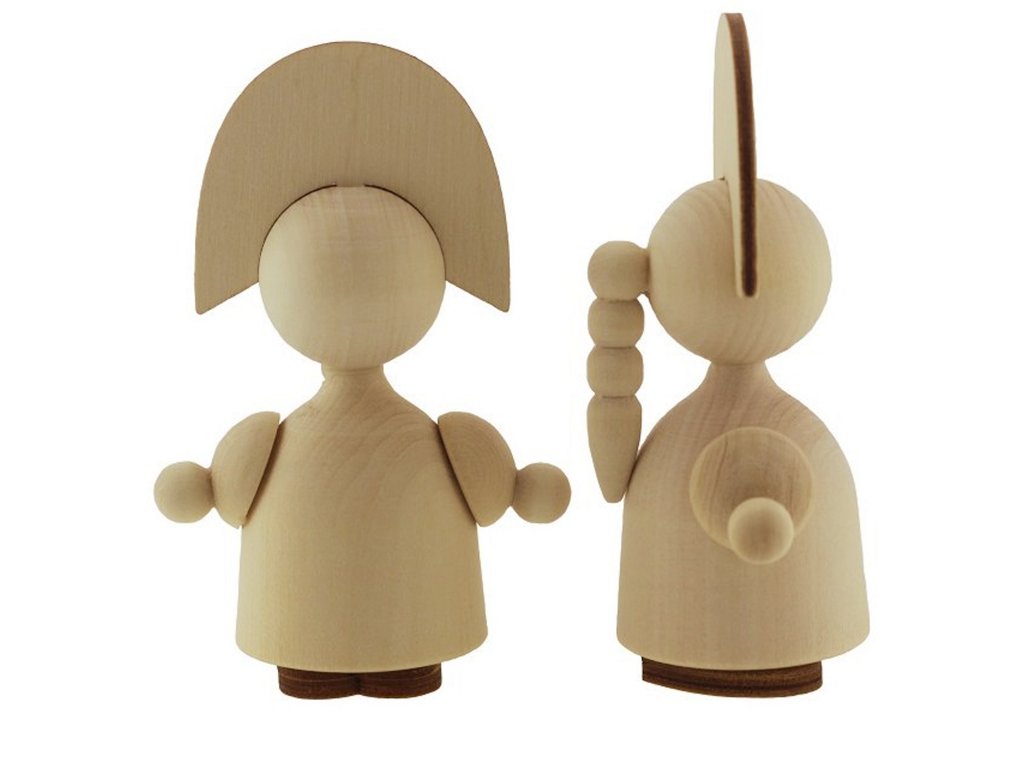 Große Holzpuppen (C)