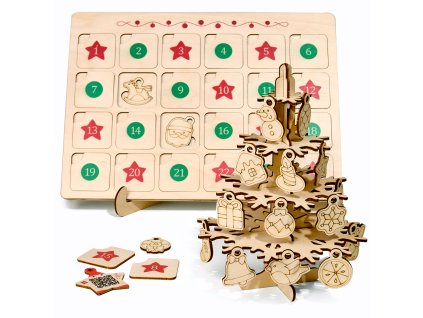 Adventní kalendář "Stromeček a ozdoby"