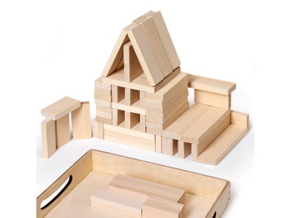 Wooden construction 64 pieces
