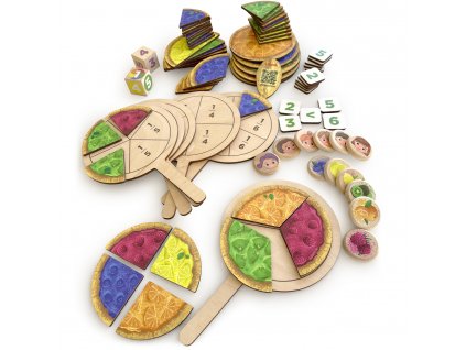 Board-based educational game of Fractions