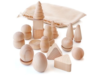 Montessori dřevěná hračka "Úžasná taška"
