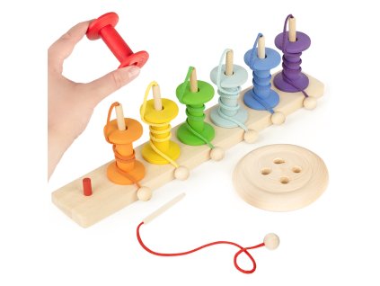 Montessori sada cívek „Duha“