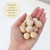 Wooden beads 20 mm 30 pcs
