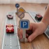 Wooden puzzle road additional elements and traffic signs