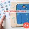 Wooden Puzzle Game "Sea Hide and Seek"