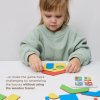 Wooden Matching Game “Colorful Houses “