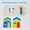 Wooden Matching Game “Colorful Houses “