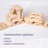 Wooden construction 64 pieces