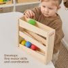 Wooden Toy Ball Ramp