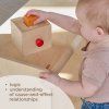 Montessori Wooden Toy "Box with Cube and Ball"