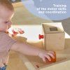 Montessori Wooden Toy "Box with Cube and Ball"