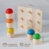 Montessori dřevěná hračka "Houbová louka 9"