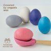 Eggs and Spoons Montessori Toy Wooden Sorter Game 12 Eggs 45 mm