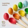 Eggs and Spoons Montessori Toy Wooden Sorter Game 12 Eggs 45 mm