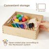 Eggs and Spoons Montessori Toy Wooden Sorter Game 12 Eggs 45 mm