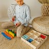 Montessori dřevěná sada "Rainbow Patterns"