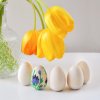 Wooden set of medium eggs 5 pieces