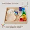 Rainbow Balls in Cups 3 cm Montessori Wooden Game
