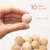 DIY 10 pcs Unfinished Balls Set 25 mm
