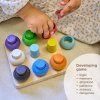 Montessori dřevěná sada „Věžičky“