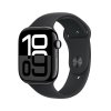 apple watch series 10 42mm gps jet black aluminum sport band black pdp image position 1 cs cz 1