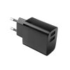 Síťová nabíječka FIXED s 2xUSB výstupem, 17W Smart Rapid Charge, černá