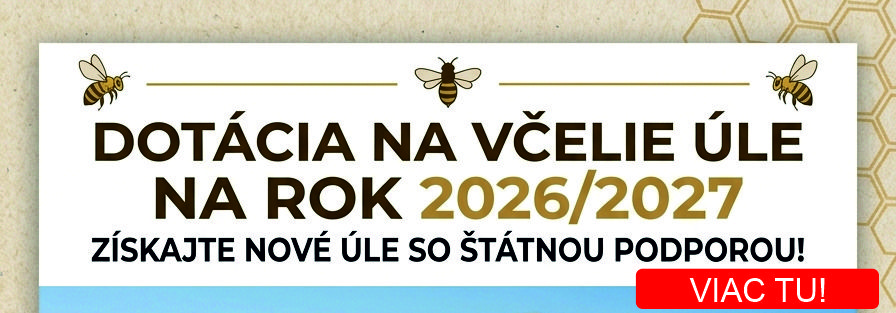 Dotácia na včelie úle na rok 2026/2027