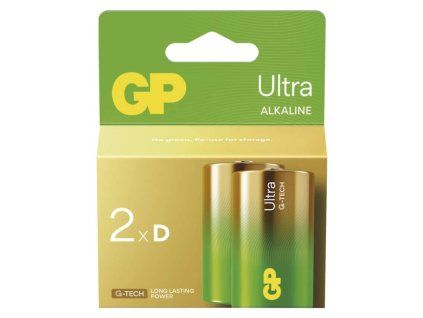 Alkalická baterie GP Ultra D (LR20), 2 ks